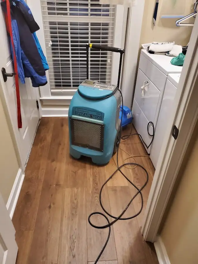 Commercial dehumidifier deployed for Flood Damage Cleanup in Kennett